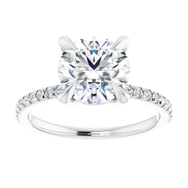French-Set Engagement Ring Image 3 Z's Fine Jewelry Peoria, AZ