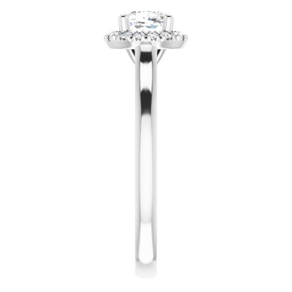 French-Set Halo-Style Engagement Ring Image 4 Jayson Jewelers Cape Girardeau, MO