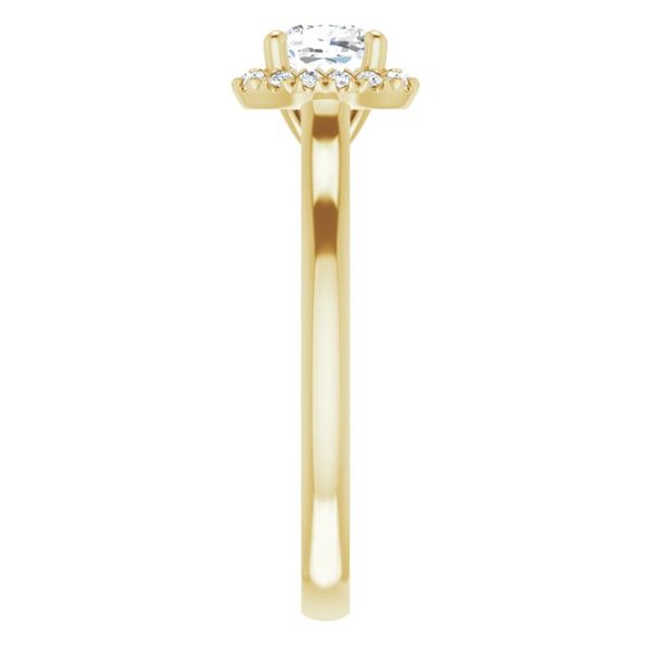 French-Set Halo-Style Engagement Ring Image 4 Jayson Jewelers Cape Girardeau, MO