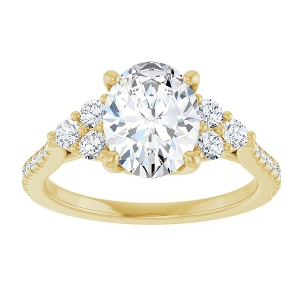 French-Set Engagement Ring Image 3 MurDuff's, Inc. Florence, MA