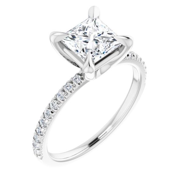 French-Set Engagement Ring Waddington Jewelers Bowling Green, OH