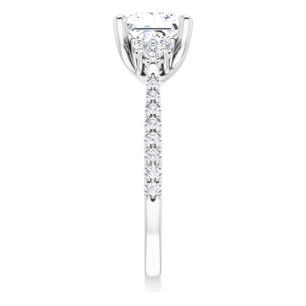 French-Set Engagement Ring Image 4 Minor Jewelry Inc. Nashville, TN