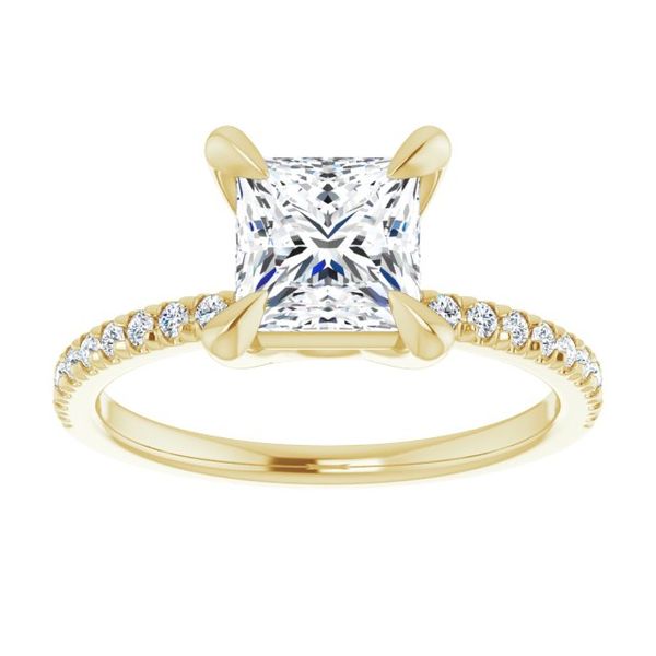 French-Set Engagement Ring Image 3 W.P. Shelton Jewelers Ocean Springs, MS