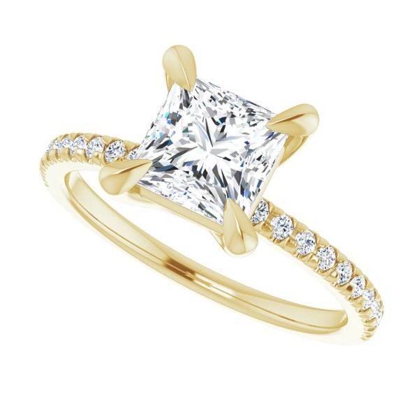 French-Set Engagement Ring Image 5 Waddington Jewelers Bowling Green, OH