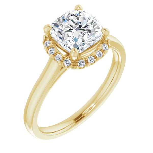 French-Set Halo-Style Engagement Ring Z's Fine Jewelry Peoria, AZ