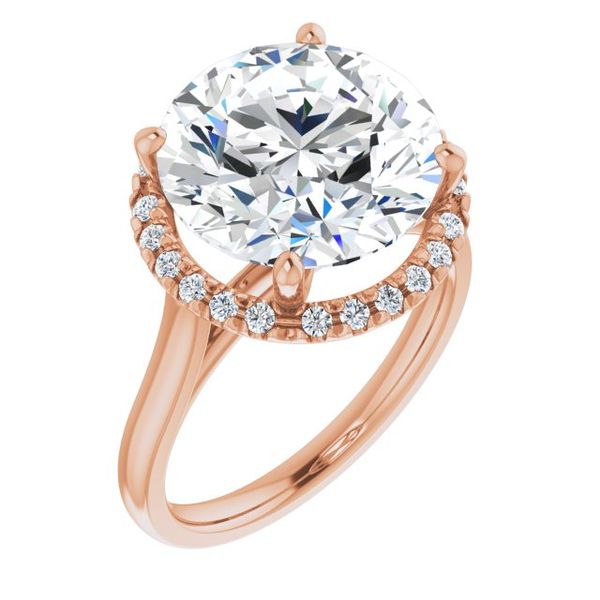 French-Set Halo-Style Engagement Ring Monarch Jewelry Winter Park, FL