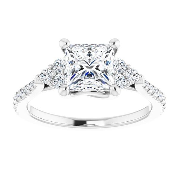 French-Set Engagement Ring Image 3 Shipley's Fine Jewelry Hampstead, MD