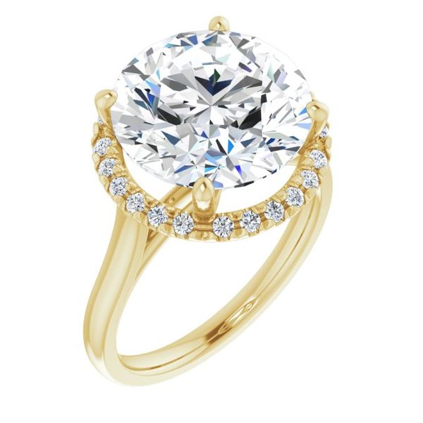 French-Set Halo-Style Engagement Ring W.P. Shelton Jewelers Ocean Springs, MS