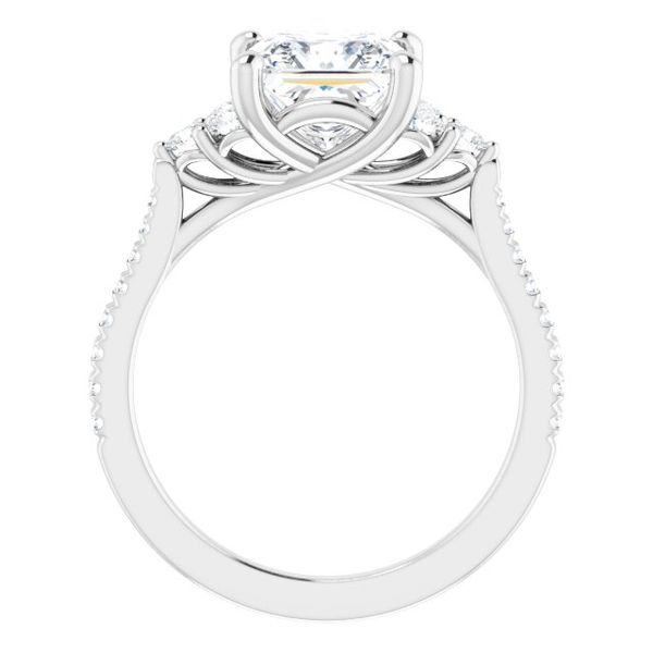 French-Set Engagement Ring Image 2 Z's Fine Jewelry Peoria, AZ