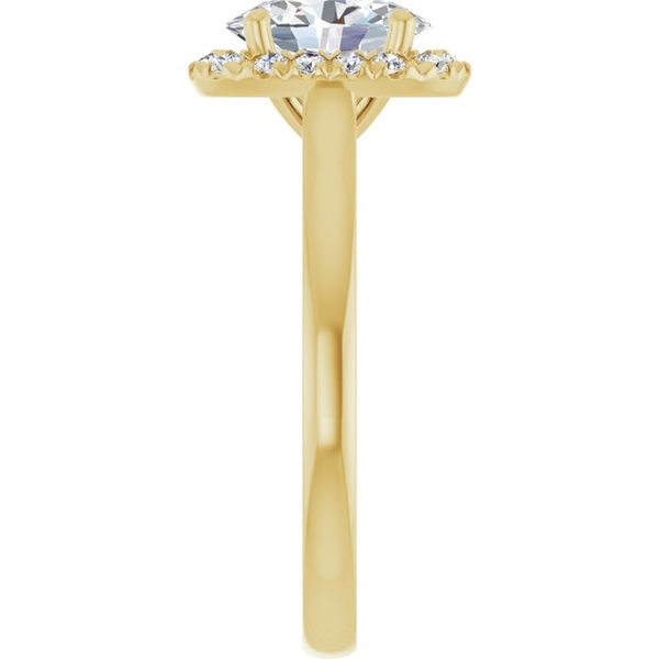 French-Set Halo-Style Engagement Ring Image 4 Segner's Jewelers Fredericksburg, TX