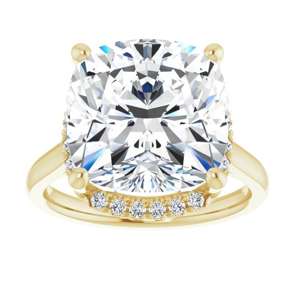 French-Set Halo-Style Engagement Ring Image 3 Lake Oswego Jewelers Lake Oswego, OR