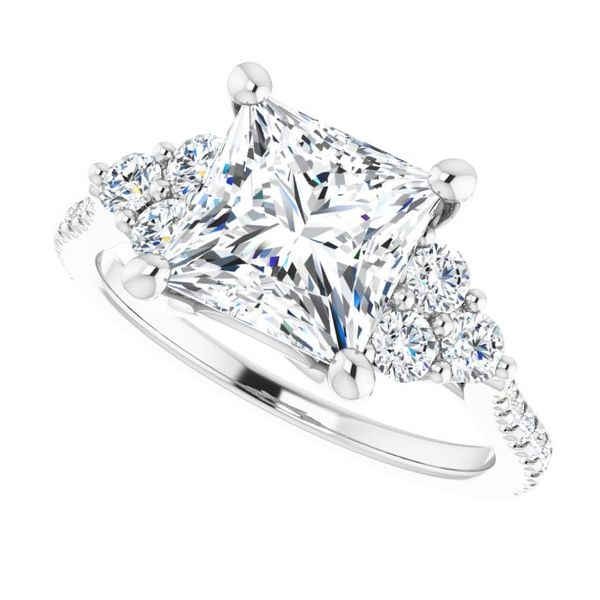 French-Set Engagement Ring Image 5 Z's Fine Jewelry Peoria, AZ