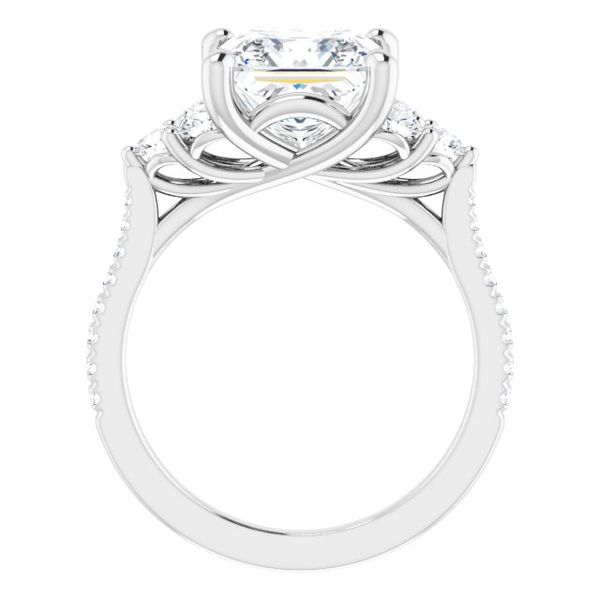 French-Set Engagement Ring Image 2 Oak Valley Jewelers Oakdale, CA