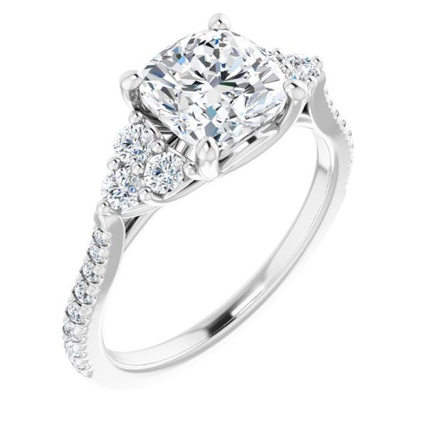 French-Set Engagement Ring Z's Fine Jewelry Peoria, AZ