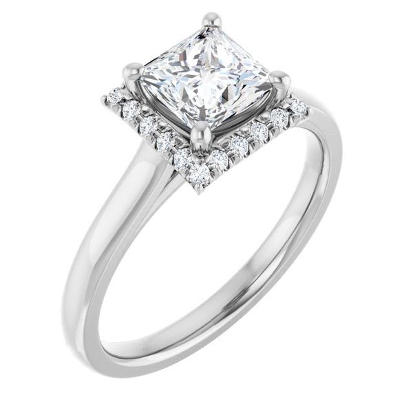 French-Set Halo-Style Engagement Ring MurDuff's, Inc. Florence, MA