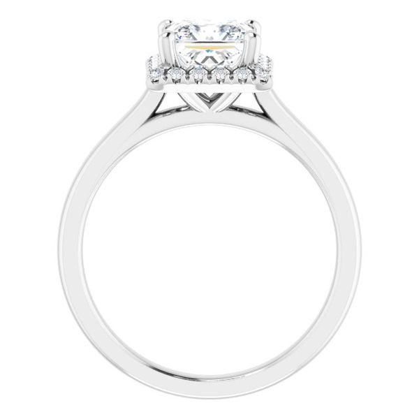 French-Set Halo-Style Engagement Ring Image 2 Lake Oswego Jewelers Lake Oswego, OR