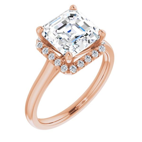 French-Set Halo-Style Engagement Ring Mesa Jewelers Grand Junction, CO
