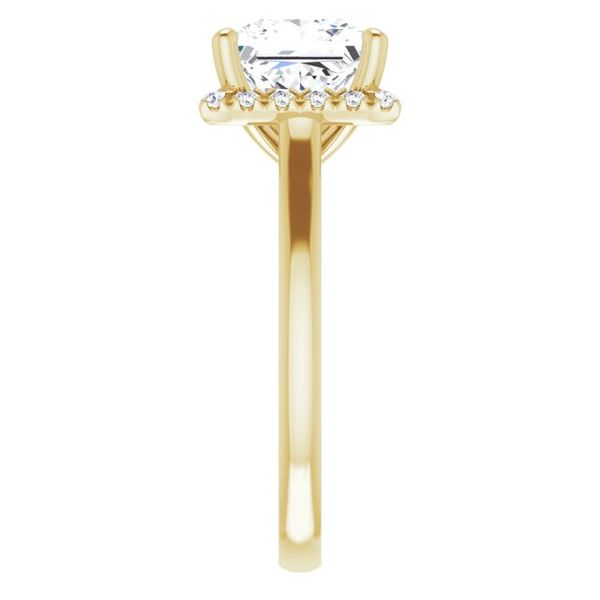 French-Set Halo-Style Engagement Ring Image 4 Segner's Jewelers Fredericksburg, TX