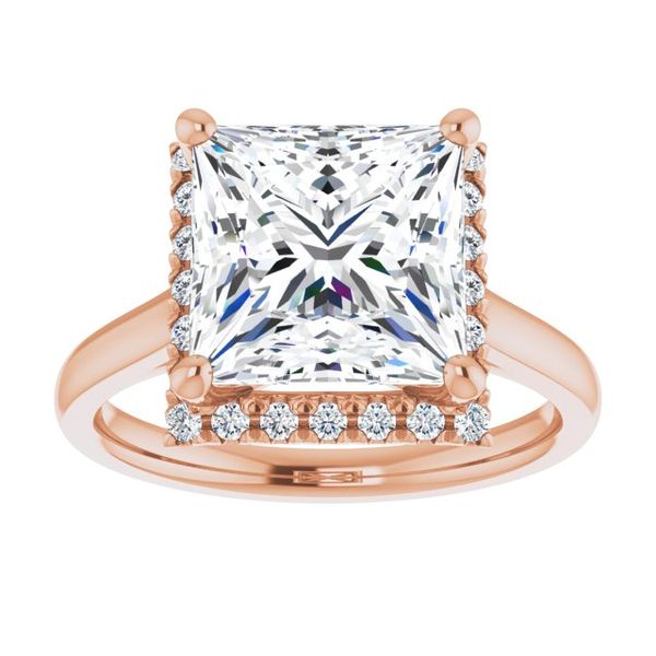French-Set Halo-Style Engagement Ring Image 3 Mesa Jewelers Grand Junction, CO
