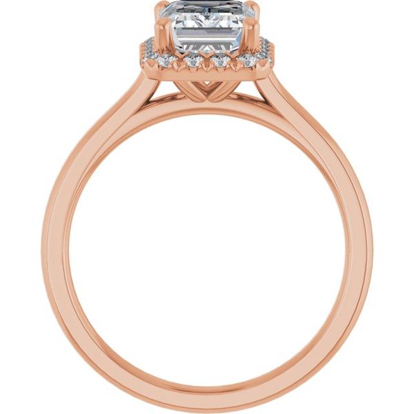 French-Set Halo-Style Engagement Ring Image 2 Minor Jewelry Inc. Nashville, TN
