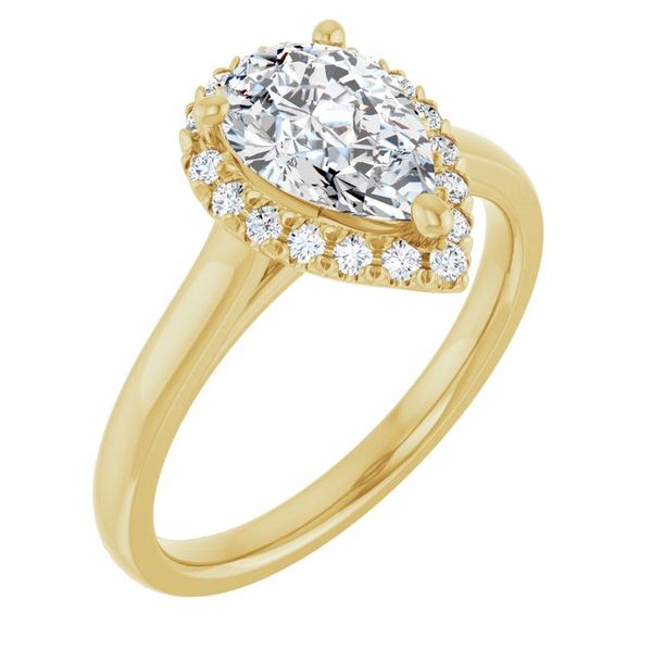 French-Set Halo-Style Engagement Ring Maharaja's Fine Jewelry & Gift Panama City, FL