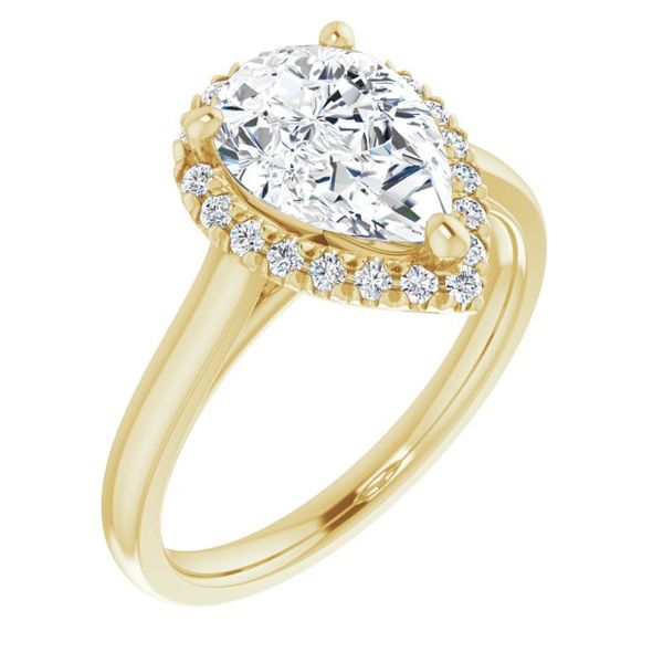 French-Set Halo-Style Engagement Ring Segner's Jewelers Fredericksburg, TX