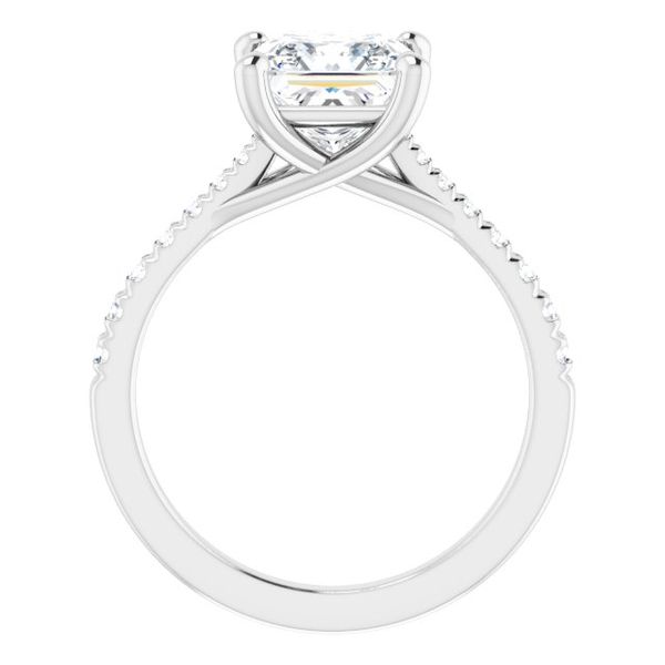 French-Set Engagement Ring Image 2 The Hills Jewelry LLC Worthington, OH