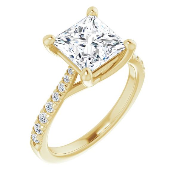 French-Set Engagement Ring Maharaja's Fine Jewelry & Gift Panama City, FL