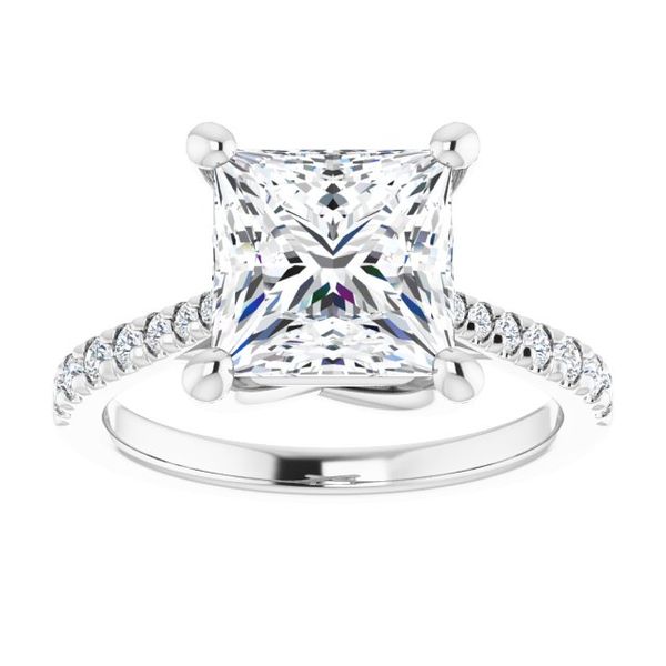 French-Set Engagement Ring Image 3 Von's Jewelry, Inc. Lima, OH