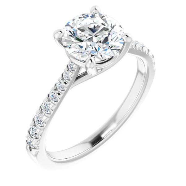 French-Set Engagement Ring J. Thomas Jewelers Rochester Hills, MI