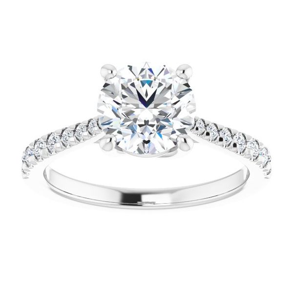 French-Set Engagement Ring Image 3 Segner's Jewelers Fredericksburg, TX