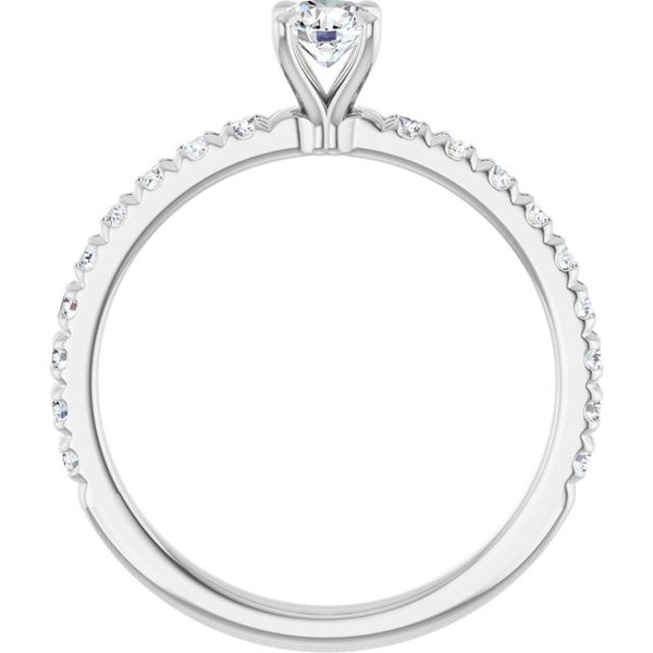 French-Set Engagement Ring Image 2 Segner's Jewelers Fredericksburg, TX