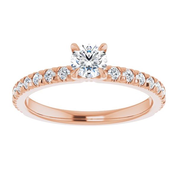 French-Set Engagement Ring Image 3 Lester Martin Dresher, PA