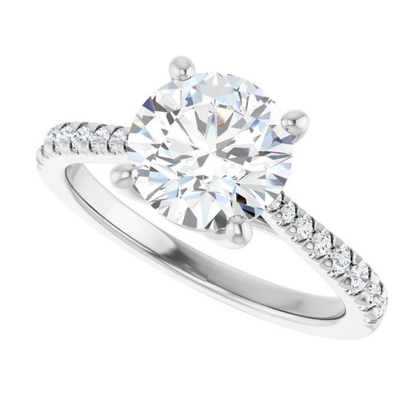 French-Set Engagement Ring Image 5 Segner's Jewelers Fredericksburg, TX