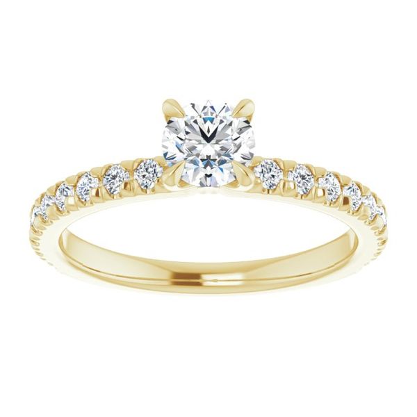 French-Set Engagement Ring Image 3 Selman's Jewelers-Gemologist McComb, MS