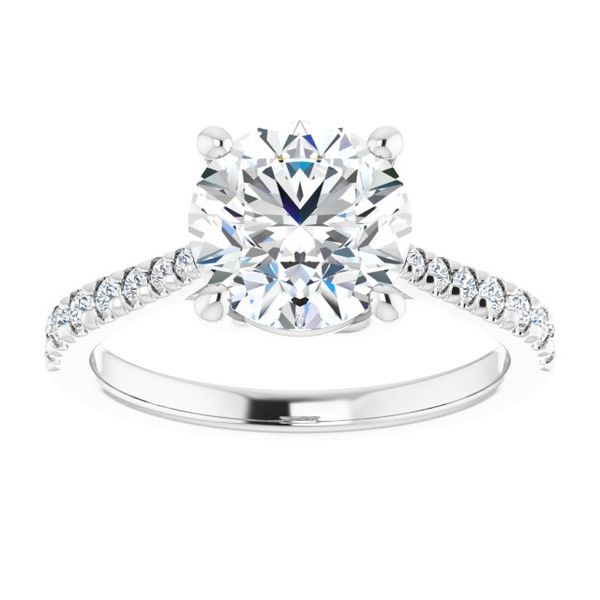 French-Set Engagement Ring Image 3 Meritage Jewelers Lutherville, MD
