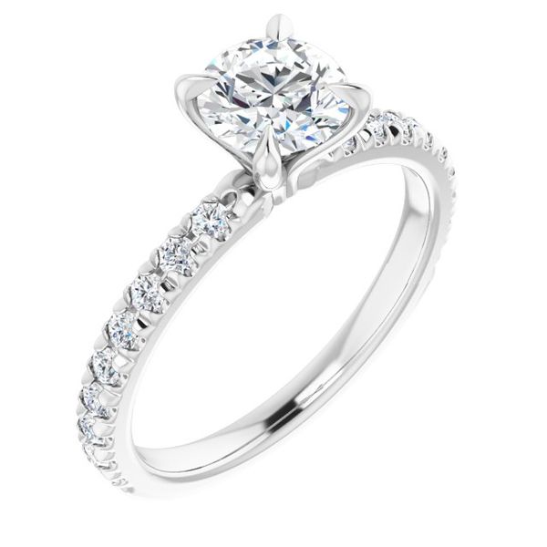 French-Set Engagement Ring Greenfield Jewelers Pittsburgh, PA