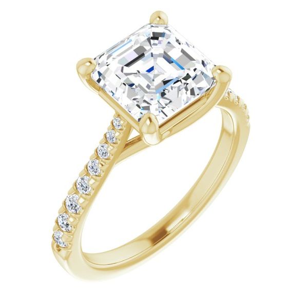 French-Set Engagement Ring Segner's Jewelers Fredericksburg, TX
