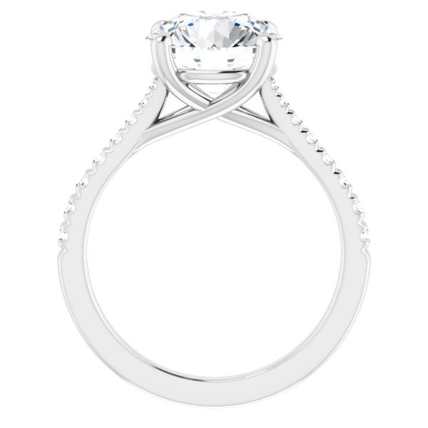French-Set Engagement Ring Image 2 The Diamond Ring Co San Jose, CA