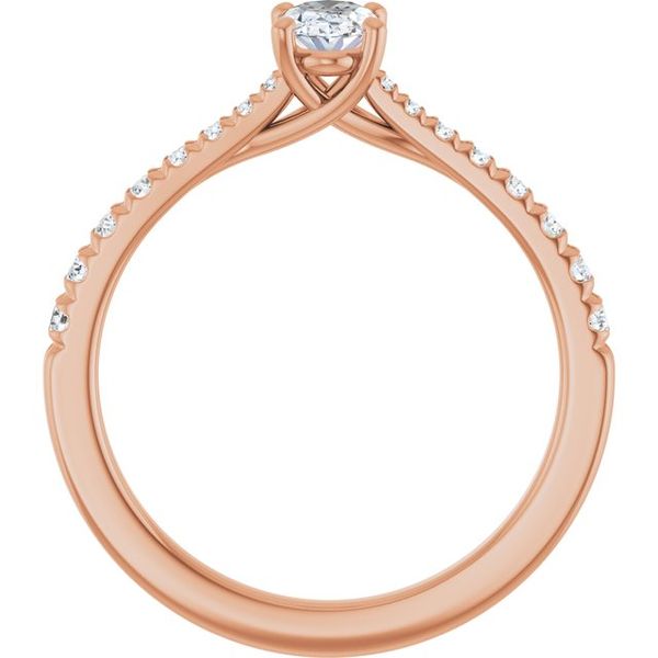 French-Set Engagement Ring Image 2 The Diamond Ring Co San Jose, CA