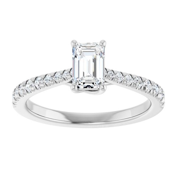French-Set Engagement Ring Image 3 Meritage Jewelers Lutherville, MD