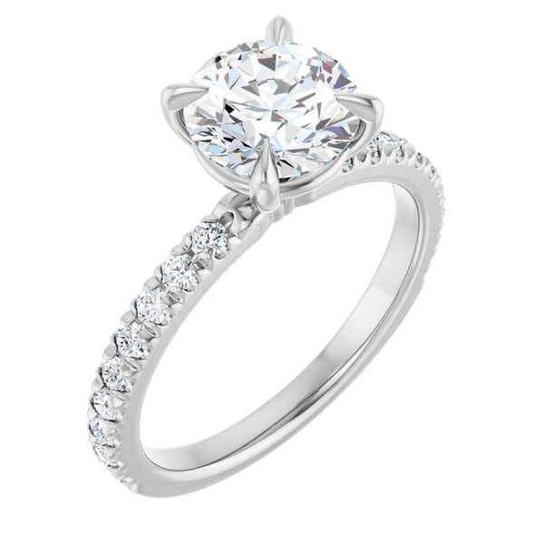 French-Set Engagement Ring Minor Jewelry Inc. Nashville, TN