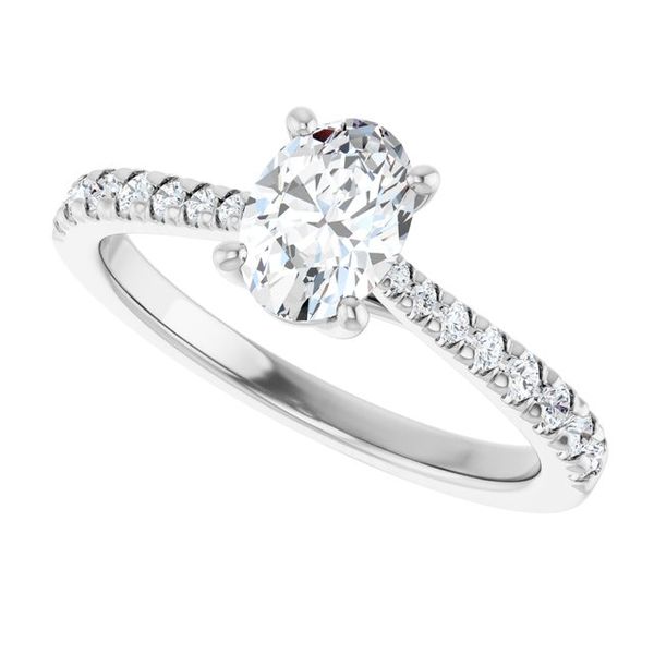 French-Set Engagement Ring Image 5 Meritage Jewelers Lutherville, MD