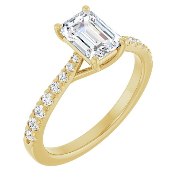 French-Set Engagement Ring Minor Jewelry Inc. Nashville, TN