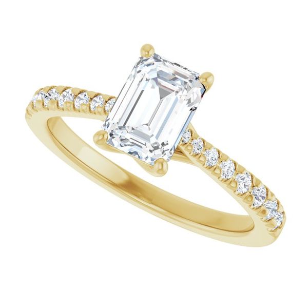 French-Set Engagement Ring Image 5 Minor Jewelry Inc. Nashville, TN
