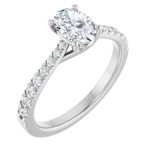 French-Set Engagement Ring Natale Jewelers Sewell, NJ