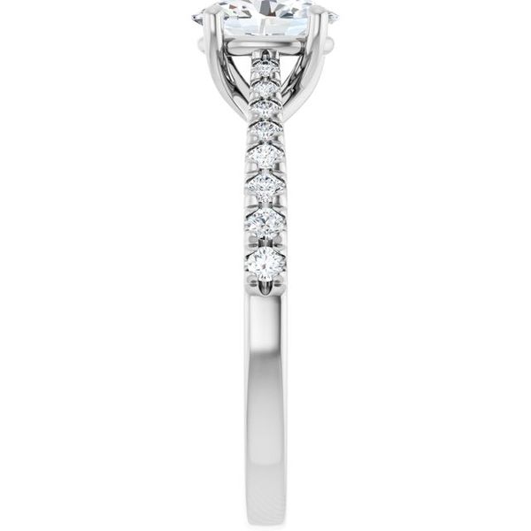 French-Set Engagement Ring Image 4 The Diamond Ring Co San Jose, CA