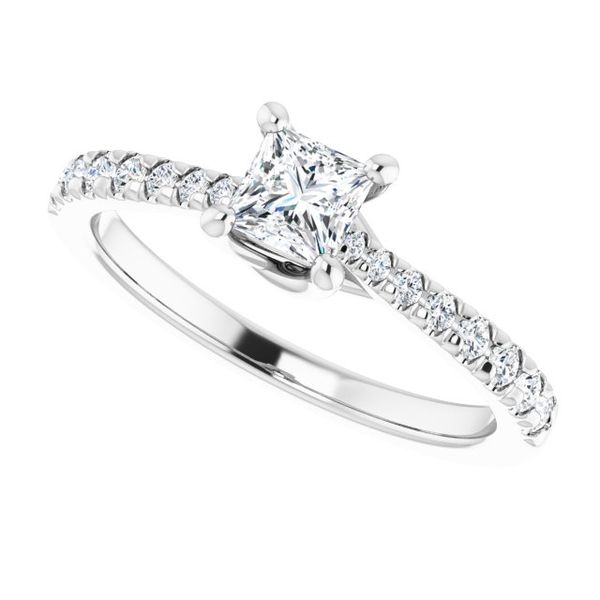 French-Set Engagement Ring Image 5 Minor Jewelry Inc. Nashville, TN