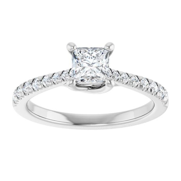 French-Set Engagement Ring Image 3 Shipley's Fine Jewelry Hampstead, MD