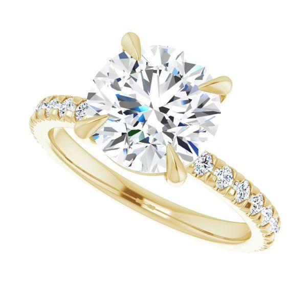 French-Set Engagement Ring Image 5 The Hills Jewelry LLC Worthington, OH